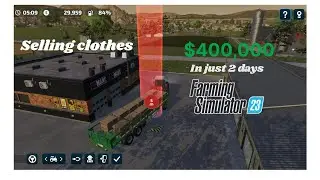 Feeding sheep || making wool || Selling clothes || Earning $400,000 || FS23 Gameplay 