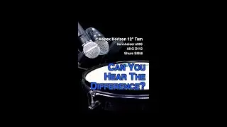 Can You Hear The Difference? Sennheiser e906 vs AKG D112 vs Shure SM58 on Mapex Horizon 12&rdquo; Tom 🥁🎤