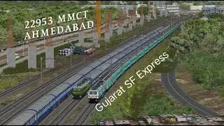 22953 MMCT AHMEDABAD GUJARAT SF l WR DFC P2 l KHANDESH ROUTE l OPEN RAILS l CHALO GUJARAT