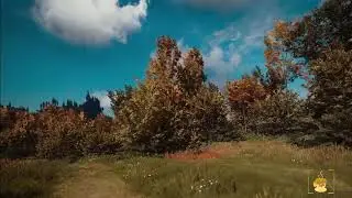 Walking Simulator - Through a beautiful park - Relaxing walk.