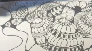 New free form Zentangles Neuroghapics #jasko spooky night in please subscribe.