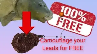how to- carp fishing tips. camouflage your leads.                           #carpfishing #fishing
