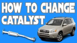 How to remove a catalytic converter (2005-2007 Toyota RAV4 2.4L) easyyyy