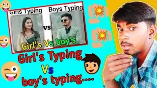 Girl's Typing Vs Boy's Typing || funny memes || Girl's Vs boy's | Ranjit Shorts