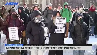 Minnesota students protest ICE presence