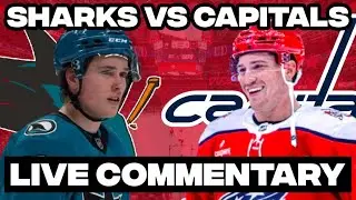 Washington Capitals Vs San Jose Sharks LIVE COMMENTARY! | 2025-26 NHL Season