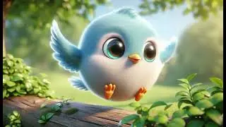 A Little Bird Learns to Fly | Cute Nursery Rhyme for Kids | Fun 3D Animation # rhymes|#rhymesforkids