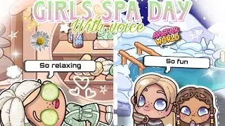 GIRLS SPA DAY! 🧖🏻&zwj;♀️🍀 ||with voice|| Avatar World-Nini&rsquo;s World ☁️