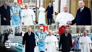 FULL HISTORIC WELCOME: President Erdoğan Receives Pope Leo at Ankara Presidential Palace | AK1E