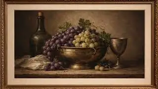 1 Hour | Frame Art  |TV Screen| 4K | still world #grape&wine