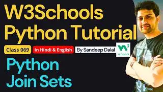 W3Schools • W3Schools Python • W3Schools Python Tutorial • Class 069 • Python - Join Sets