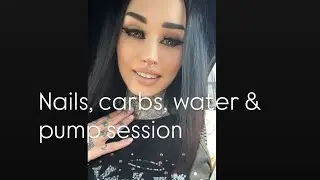 Nails, carbs, more water and pump session |PURE ELITE BIKINI PREP