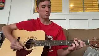 Bluey on guitar