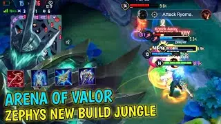 AOV : ZEPHYS NEW BUILD | ZEPHYS JUNGLE OBJECTIVE GAMEPLAY - ARENA OF VALOR