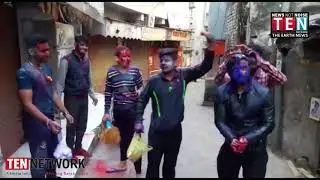 Holi celebration Jammu