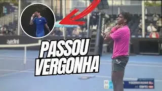 VEJA O V&Iacute;DEO: TENISTA AUSTR&Iacute;ACO COMEMOROU ANTES DA HORA E PASSOU VERGONHA
