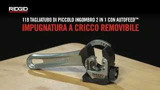 RIDGID Tagliatubi per spazi ristretti 2-in-1 AUTOFEED