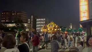 令和7年10月17日英賀神社宵宮秋祭り英賀保駅前練り