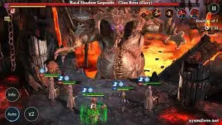 Raid Shadow Legends 3 Outlaw Monks vs Clan Boss (Easy, Normal, Hard)
