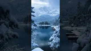 Lake View #cinematic #lakeview #lake #snow #winter #fog #germany #germanybundesliga