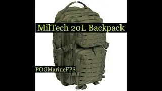 Unboxing Mil Tec US Assault Pack Small Laser Cut Olive 20L