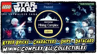Lego Skywalker Saga Mining Complex All Collectible Locations (Kyber Bricks - Characters - Ships )