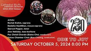 Announcing the Launch of the Cathedral Bluffs Symphony Orchestra's 2024-2025 Season!