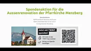 Pfarrkirche Menzberg / Spendenaktion Aussenrenovation