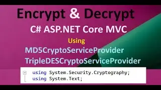 C# Encrypt & Decrypt Password using MD5 Hashing Algorithm | Encode and Decode Password | Base64