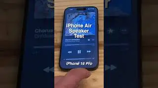iPhone Air Speaker Comparison