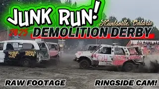 Видео с места событий на гонках на выживание Junk Run! Необработанные кадры - Хантсвилл, Онтарио,...