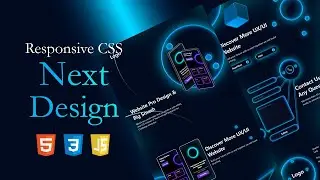 Make Responsive Website Using HTML And CSS And JavaScript Without Any Image | Background CSS Design