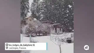 Heavy snowfall in France at the beginning of March