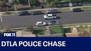High-speed pursuit ends in foot chase