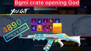 48,000 or 4890 Akm Glacier luckiest Crate Opening | Crate Opening God | #Bgmi