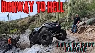 Hard Rock Crawling Trail in Arizona! Jeeping Highway to Hell!