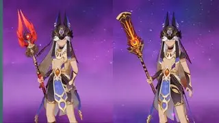Cyno Staf Of Homa VS Staff of the Scarlet Sands GENSHIN IMPACT