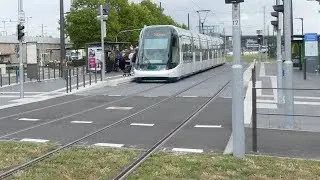 Tram strasbourgeois CTS &agrave; Kehl Allemagne