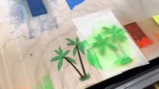 Color filling laser engraved plywood with Pro-Tec Powder Paint