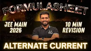Alternate Current All Important Formulas | JEE Main 2026 #vrazacademy #jee  &ndash; 10 Minute Revision 🔥