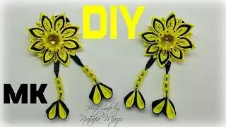 МК КАНЗАШИ Многослойный цветок  Multilayer kanzashi flower tutorial / DIY Ribbon Flowers
