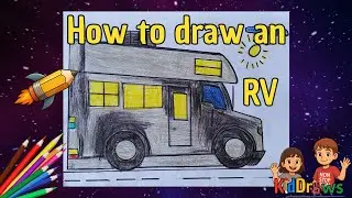 How to draw and RV by kids / Draw for kids / Coloring/ RV Drawing / KIDDRAWS / RV
