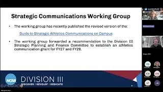 Division III Webinar: Recap of Management and Presidents Council Meetings
