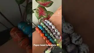 Paper bead bracelets 😍😍😍 #paperbeads #jewelry #artist #bracelet #paperartist #jewelrydesigner