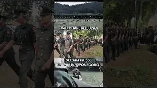 GAGAHNYA SISWA SECABA MENUJU UPACARA PENUTUPAN DUKTUBA PK 35 RINDAM IV/DIP 2025 #tni