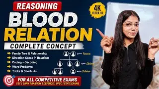 Blood Relation || Reasoning|| concept+ Trick  with questions practice