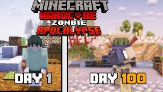 T&oacute;m Tắt 100 Ng&agrave;y Minecraft Sinh Tồn Si&ecirc;u Kh&oacute; Trong Thế Giới Đại Dịch Zombie Cursed Walking !!