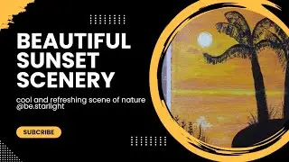 Amazing and beautiful sunset scenery. Mesmerizing art. Refreshing scene of nature.