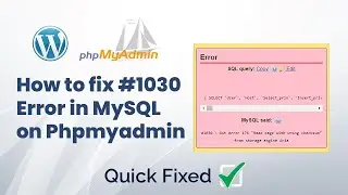 How to fix #1030 Got error 176 “Read page with wrong checksum