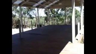 Deck gets blown up